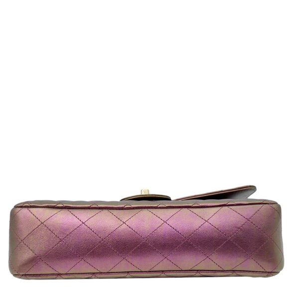 Chanel  Classic Double Flap Medium Quilted Iridescent Leather Shoulder Bag - Picture 9 of 14